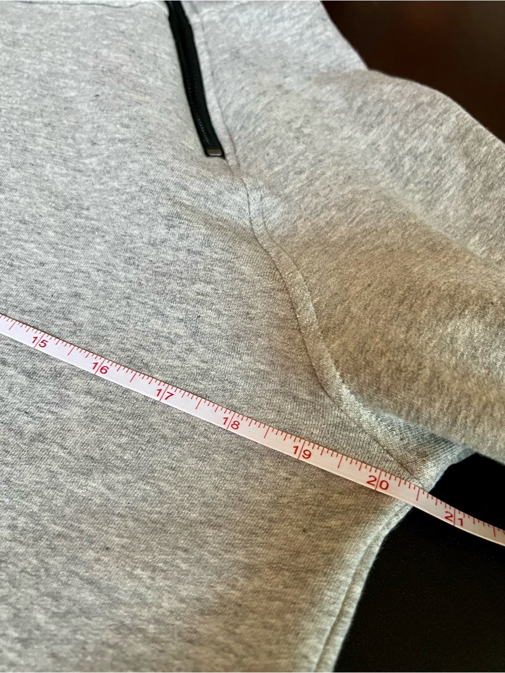 MARCELLA NYC Tompkins Melange Grey French Terry Hoodie Dress - Picture 9 of 12